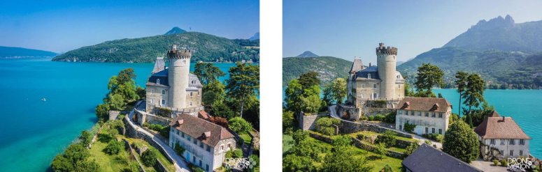 photographie-du-chateau-de-duingt-sur-le-lac-d-annecy